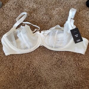 NWT Torrid Curve Unlined Ivory Demi Bra